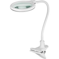 Udebehandlingslampe med klemme, lup, LED