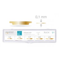 Goldstadt 5-er Sæt, Vollspangen, 0,1 mm.