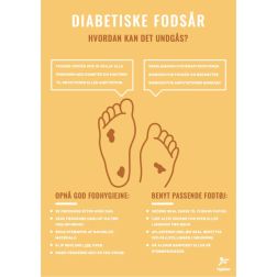 Fagplakat Diabetiske Fodsår, 50x70 