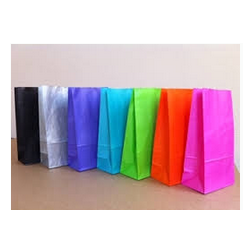 Papirpose med bund - Vælg farve (grøn eller sort)
