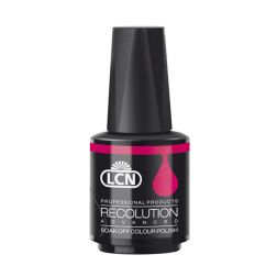 LCN Recolution Advanced Soak-off Color Polish, Sparkling Neon Pink