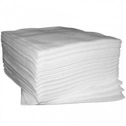 Engangshåndklæder, BIOnedbrydelige, Hvide, 35x40, 50 stk.
