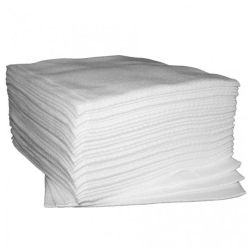 **Engangshåndklæder, BIOnedbrydelige, Hvide, 40x40, 50 stk.