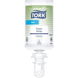 Skumsæbe TORK Clarity miljøvenlig uparfymeret Premium S4 ufarvet 1 L