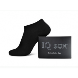 IQ SOX Footies (Soklet) SORT, 3-pak - Vælg størrelse