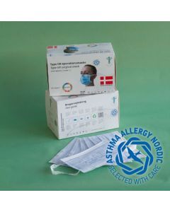 TILBUDSPRIS, Mundbind, Danske, Astma- og allergi godkendte, 50 stk, Bred elastik